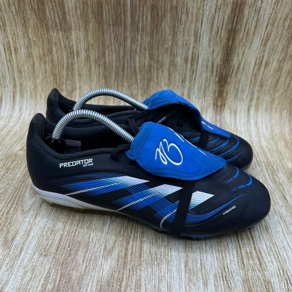 Adidas Predator League Soccer Cleats Men's 6 Black Blue Hybridfeel JS4271